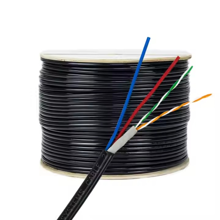 High quality outdoor lan cable with power cable