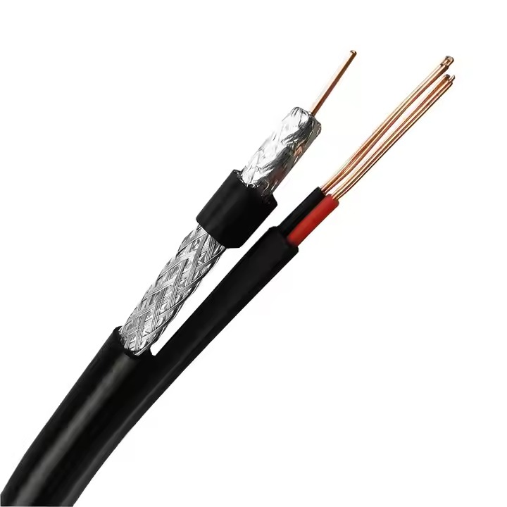 RG6+2C Coaxial cable rg6 siamese cable
