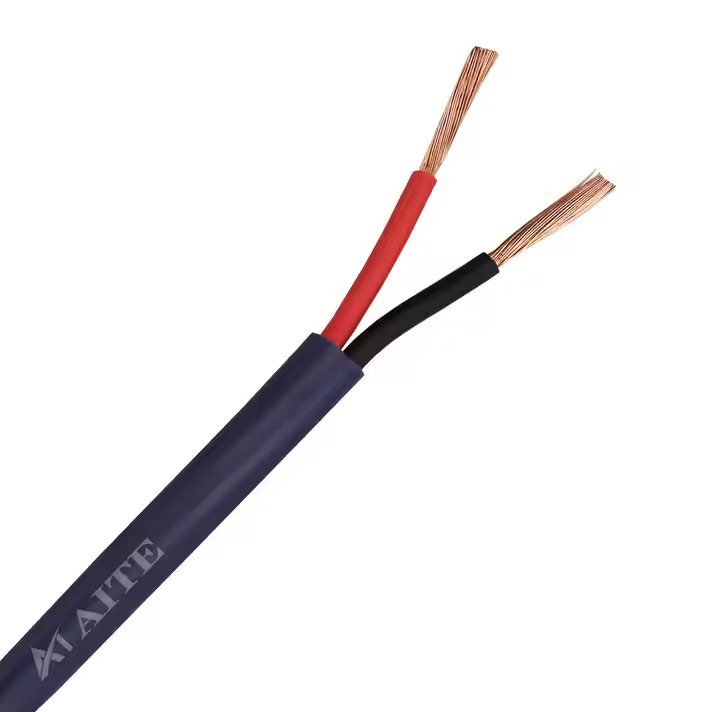 Transparent bare copper 2cores Speaker cable