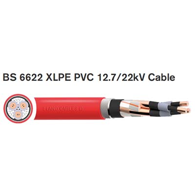 BS 6622 XLPE PVC 12.7/22kV Cable