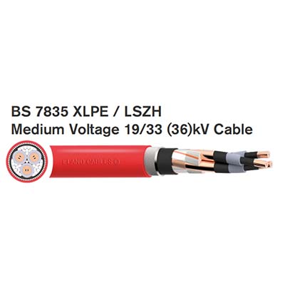 BS 7835 XLPE / LSZH Medium Voltage 19/33 (36)kV Cable