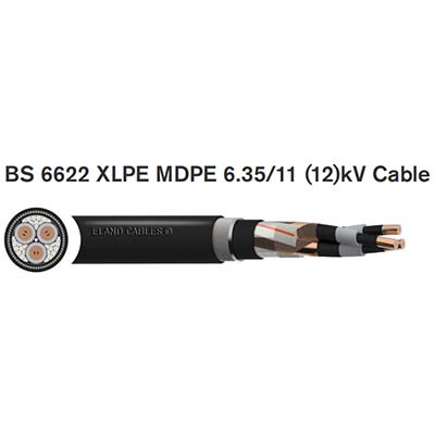 BS 6622 XLPE MDPE 6.35/11 (12)kV Cable