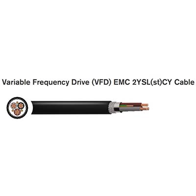 Variable Frequency Drive (VFD) EMC 2YSL(st)CY Cable